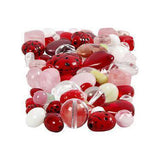 Creativ Company Glass Perles Love Love Beast, Heart, Feuilles, 60 grammes