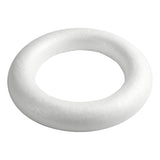 Creativ Company Styropor Ring White avec dos plat, 35 cm