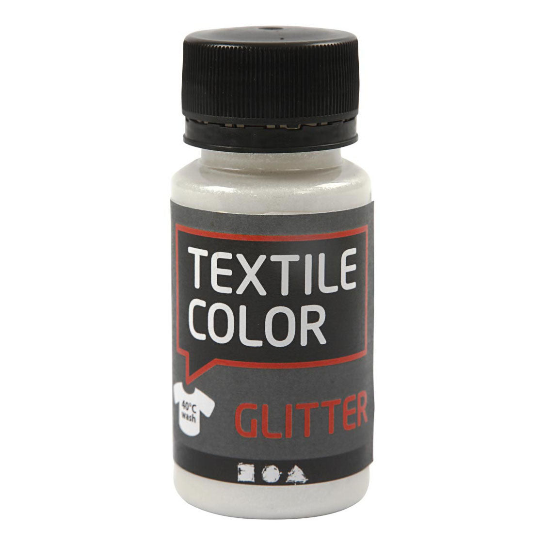 Creative Company Textil Color Transparent Glitter för textilfärg, 50 ml