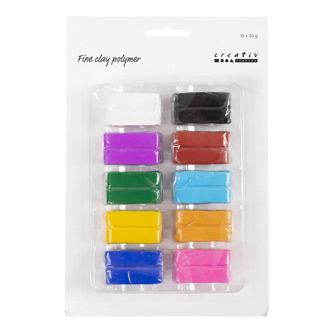 Creativ Company Fine Polymer Clay Colorful, 10x20 gram