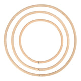 Creativ company anneaux en bambou 15,3-25,5 cm naturel 3 pièces