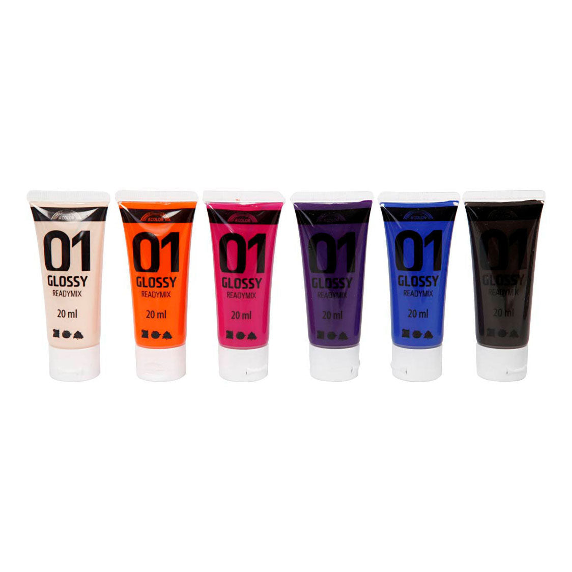 Creativ Company Acrylic paint for children Glossy Extra colors, 6x20ml