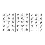 Modèle de lettres et de chiffres de la société Creativ