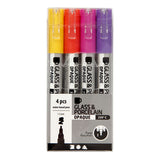 Creativ Company Glass Porcelain Pierres comparant le jaune rouge violet orange, 4e.