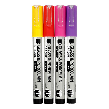 Creativ Company Glass Porcelain Pierres comparant le jaune rouge violet orange, 4e.