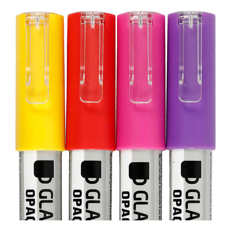 Creativ Company Glass Porcelain Pierres comparant le jaune rouge violet orange, 4e.