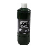 Creativ Company Textile Couleur semi-covergée de peinture textile - vert olive, 500 ml