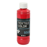 Peinture textile opaque Creativ company textile color - rouge, 250ml