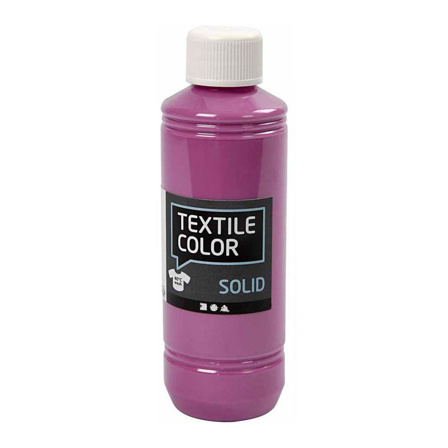 Creativ Company Couleur textile couvrant la peinture textile fuchsia, 250 ml