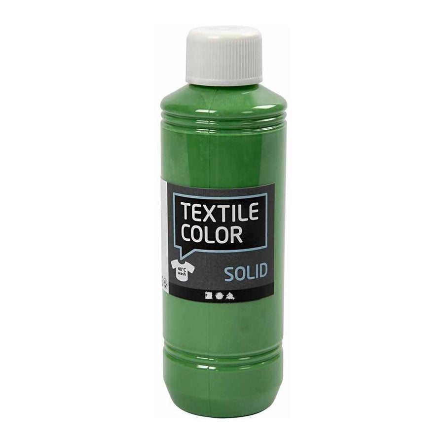 Creativ Company Couleur textile couvrant la peinture textile brillant vert, 250 ml