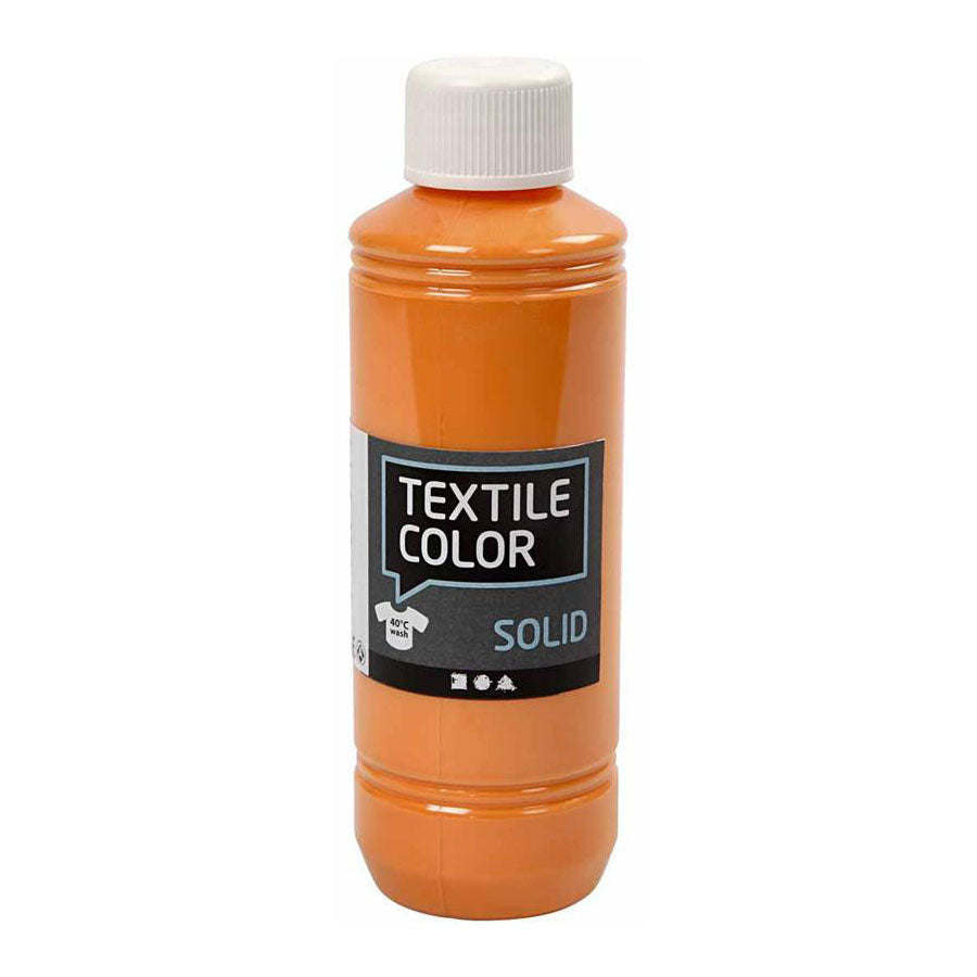 Creativ Company Tekstilfarge som dekker tekstilmaling oransje, 250 ml