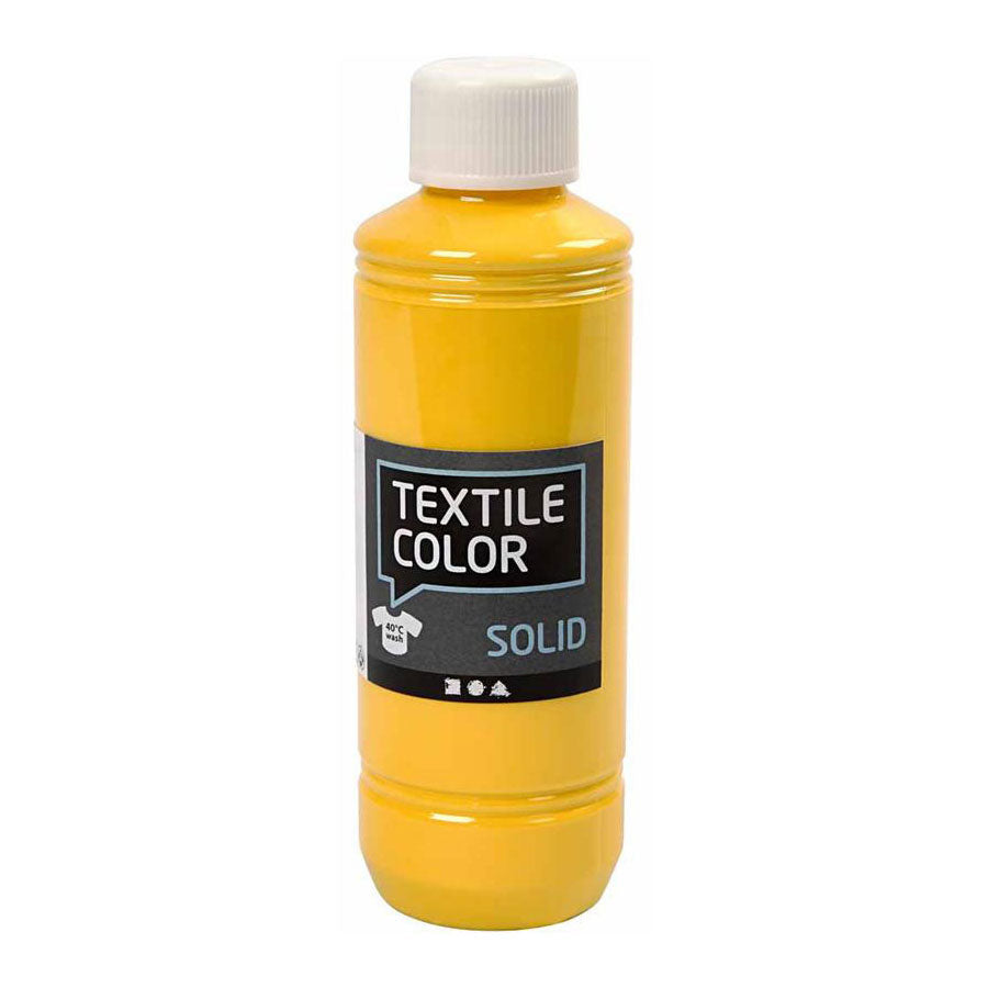 Creativ Company Textile Color covering textile paint Yellow, 250ml