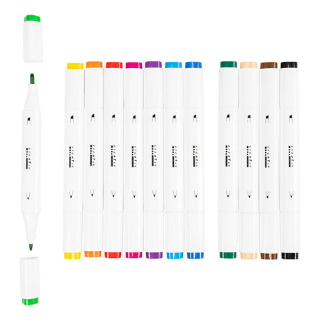 Société créative https : www.ccobby.nl marqueur de dessin-épaisseur de ligne-1-8-mm-standard-colours-12-piece-1-box