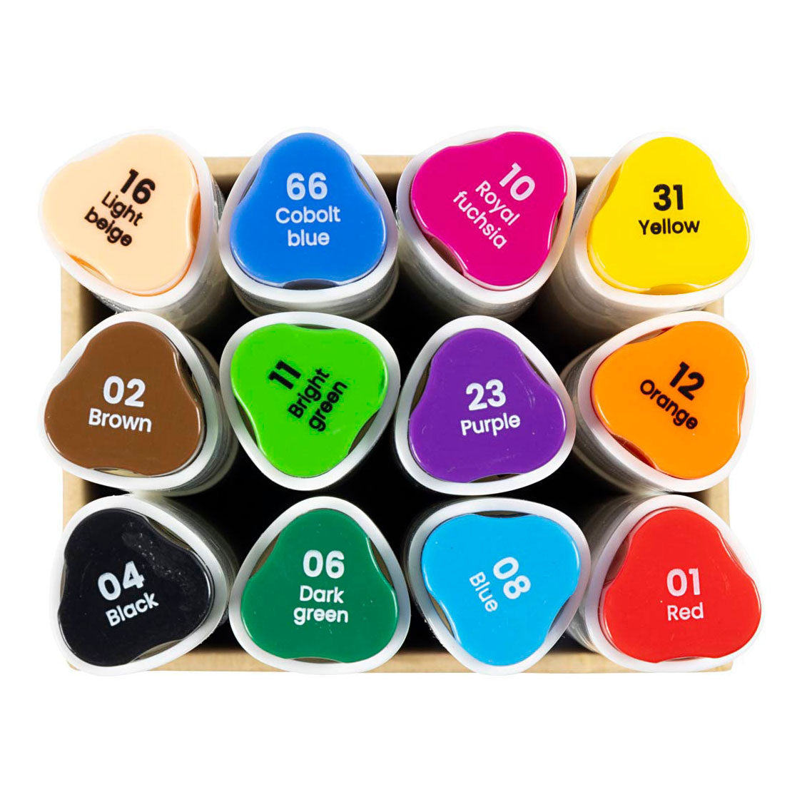 Société créative https : www.ccobby.nl marqueur de dessin-épaisseur de ligne-1-8-mm-standard-colours-12-piece-1-box
