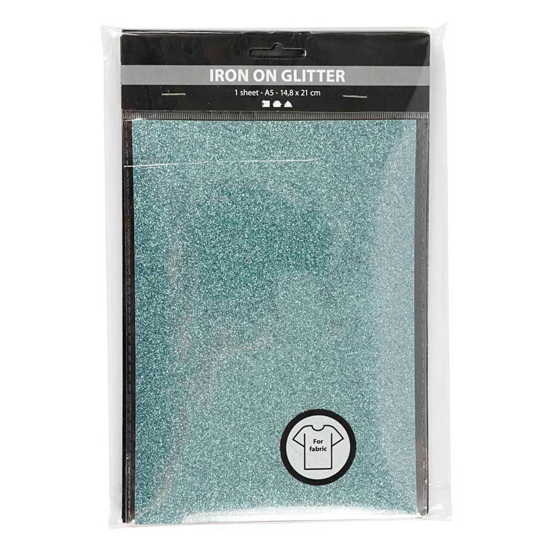 Société créative https : www.ccobby.nl iron-on-foil-sheet-148x210-mm-glitter-diverse-colours-6-sheet-1-box