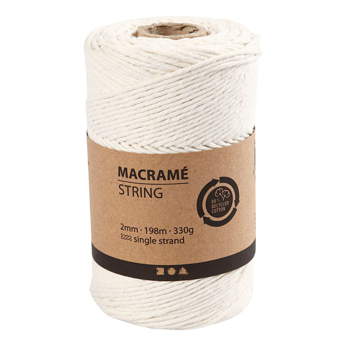 Crétiv Company Macrame Cord Off-White, 198m