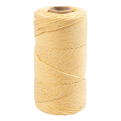 Creativ company cordon macramé 2 mm 198 m jaune clair