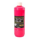 Creativ Company Textile Color Semi-Covering Textile Paint Neon Pink, 500ml