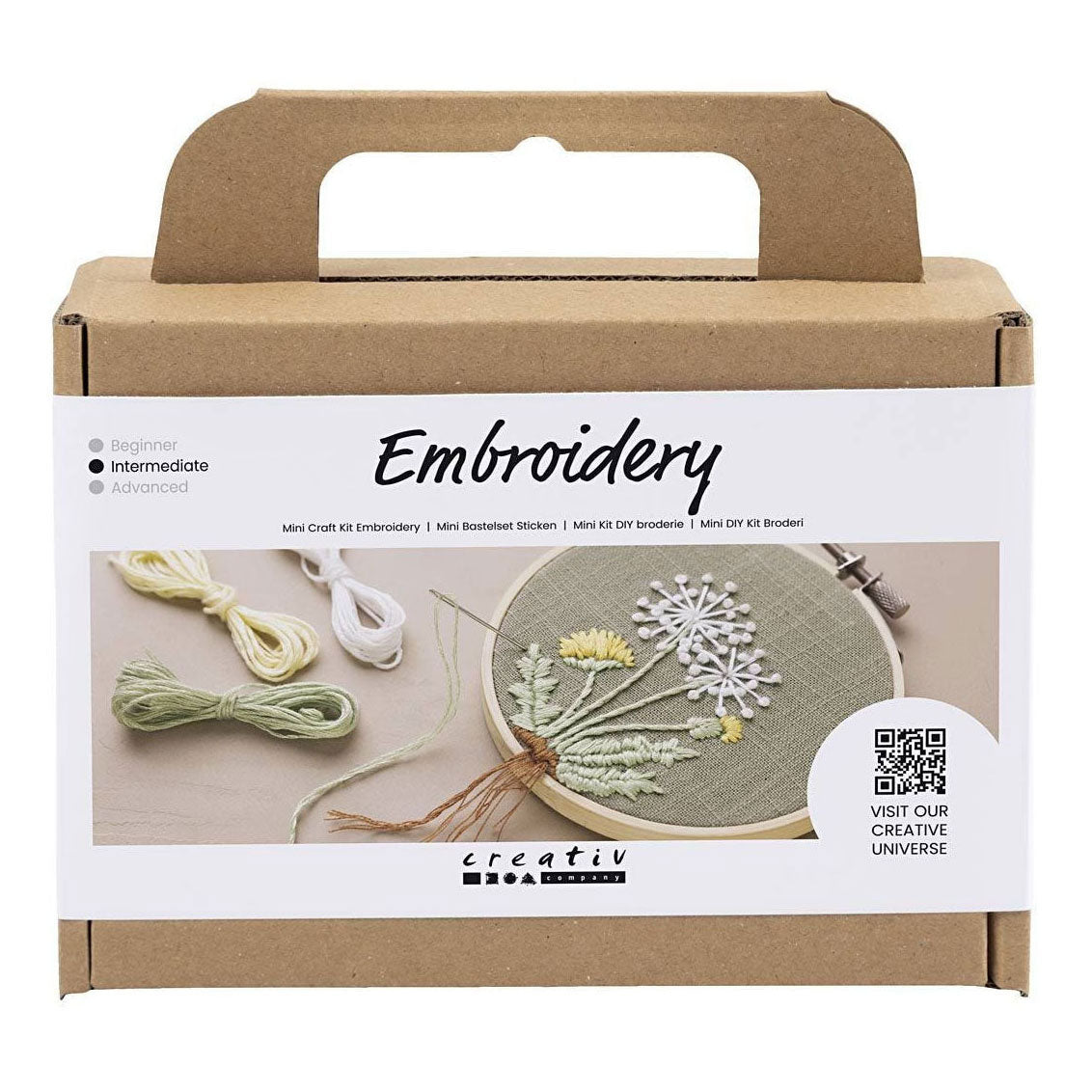 Creativ Company Mini Hobbyset Embroidery Wall Hanger