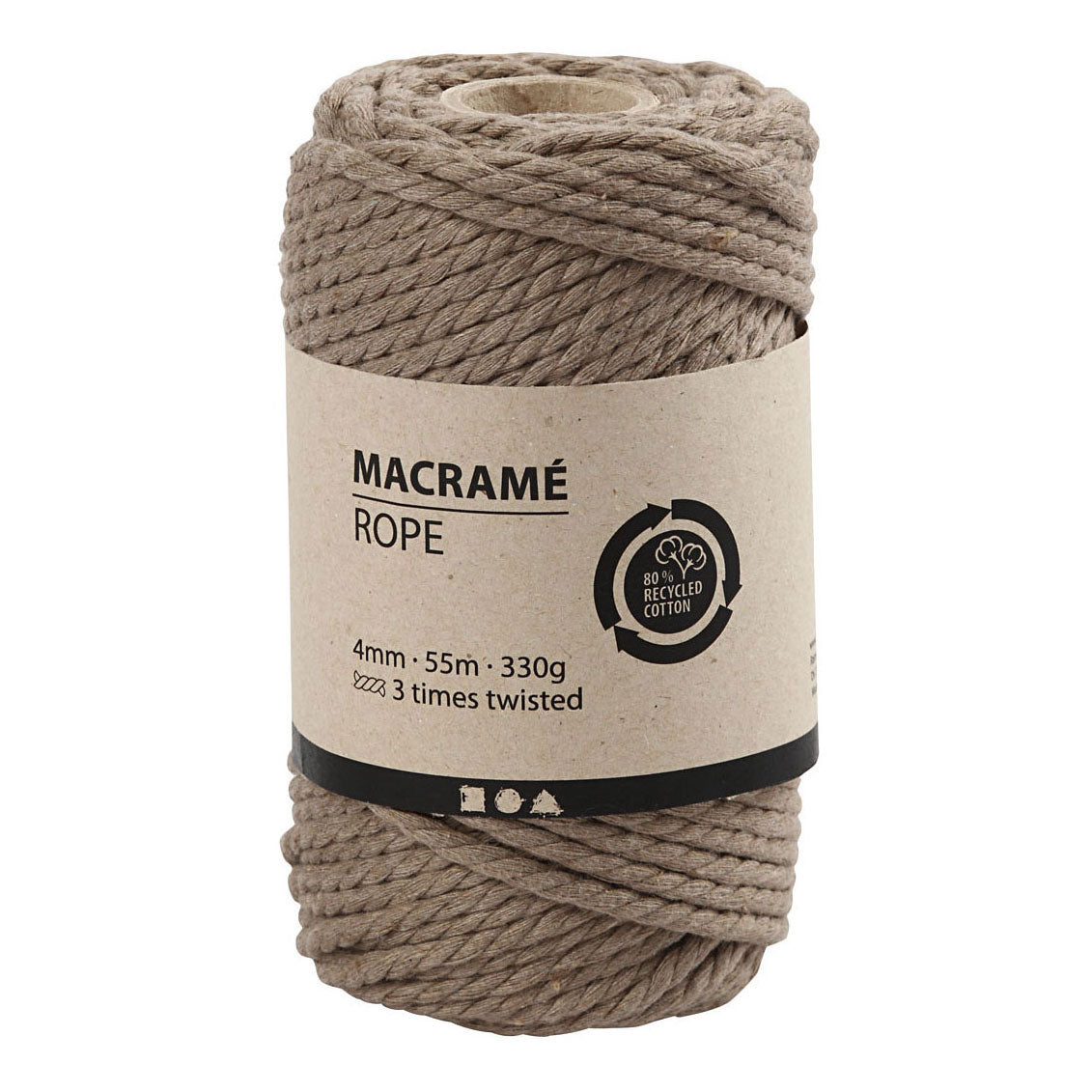 Creativ Company MacRame Cord Brown, 55m