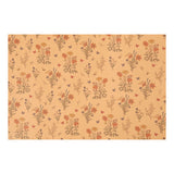 Creativ Company Faux en papier en cuir marron avec imprimé floral, 1m