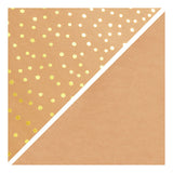 Creativ Company faux leather paper brown with dots, 1m