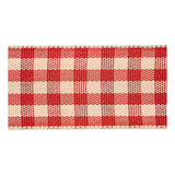Société créative https : www.cchobby.nl checkered-ribbon-w-20-mm-antique-red-white-25-m-1-roll