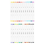 Couleurs de stylo à dessin Creativ Company, 24 pcs. double face