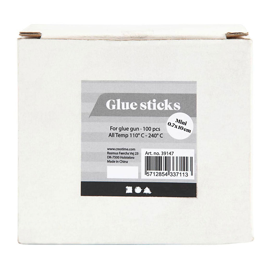 Creativ Company glue sticks gold green red silver, 100th.