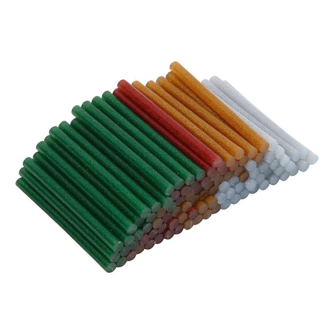 Creativ Company Glue Sticks Gold Green Red Silver, 100º.