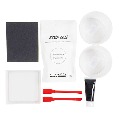 Creativ Company Hobbyset résine plateau versant avec Terrazo