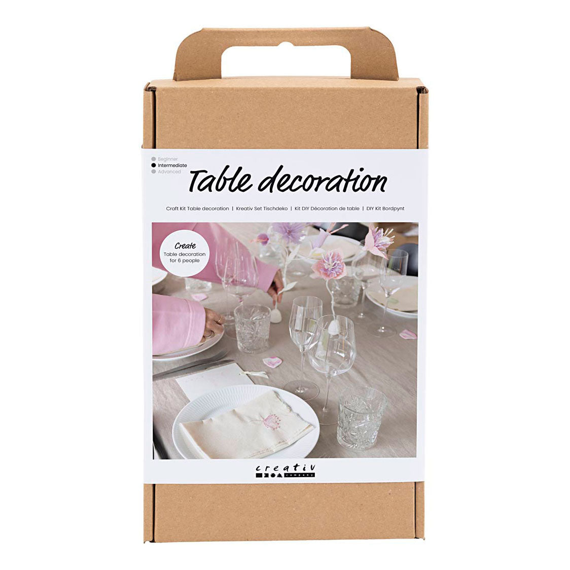 Creativ Company Hobbyset Table Decoration Couleurs pastel