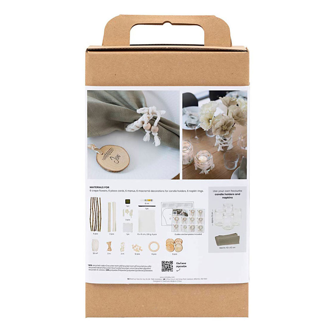 Creativ Company HobbySet table decoration natural