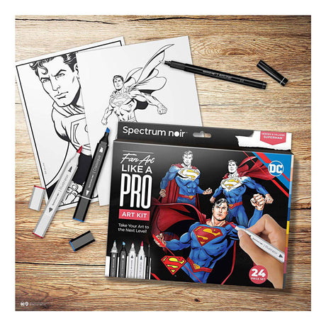 Société créative https : www.ccobby.nl hobbyset-illustration-superman-diverse-colours-1-doos