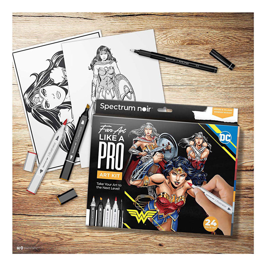 Creativ Company HobbySet Illustration Comic book Heroes Wonder Woman Color Set