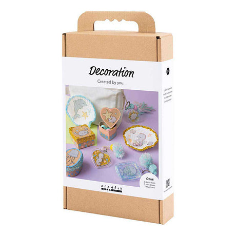 Société créative https : www.ccobby.nl hobbyset-decoration-boxes-shells-keychains-pastelcolors-1-box
