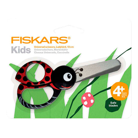Creativ company fiskars ciseaux pour enfants avec motif animal, coccinelle, L : 13 cm, 1 pièce