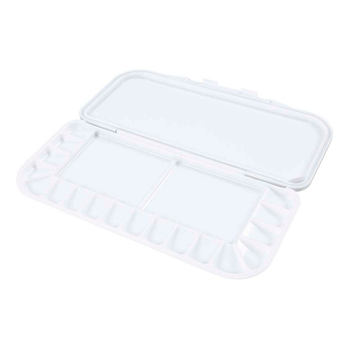 Société créative https: www.ccobby.nl palette de peinture-avec-couvercle-taille-27x12-7x2-3-cm-argent-blanc-1-pièce