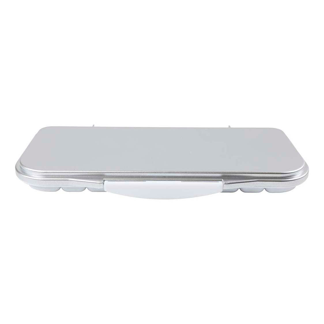 Société créative https: www.ccobby.nl palette de peinture-avec-couvercle-taille-27x12-7x2-3-cm-argent-blanc-1-pièce