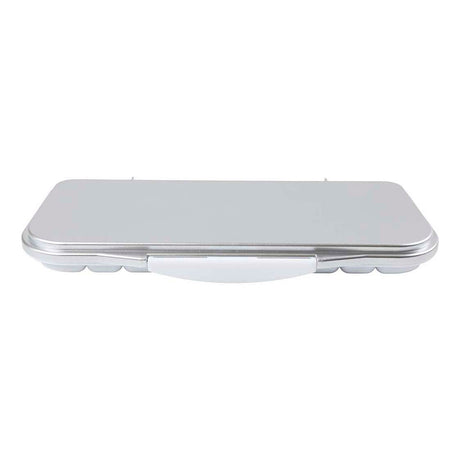 Creativ company palette de peinture avec couvercle, dimensions 27x12,7x2,3 cm, argent, blanc, 1 pièce