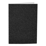 Cartes et enveloppes d'entreprise Creativ, format carte 10,5x15 cm, format enveloppe 11,5x16,5 cm, paillettes, 110+250 gr, noir, 4 set 1 boîte
