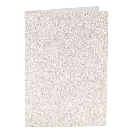 Société Creativ https: www.ccobby.nl cartes-et-enveloppes-size-card-10-5x15-cm-size-envelope-11-5x16-5-cm-glitter-120-250-gr-white-4-set-1-box
