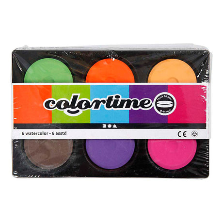 Aquarelle Creativ company, h: 19 mm, d 57 mm, couleurs supplémentaires, 1 boîte