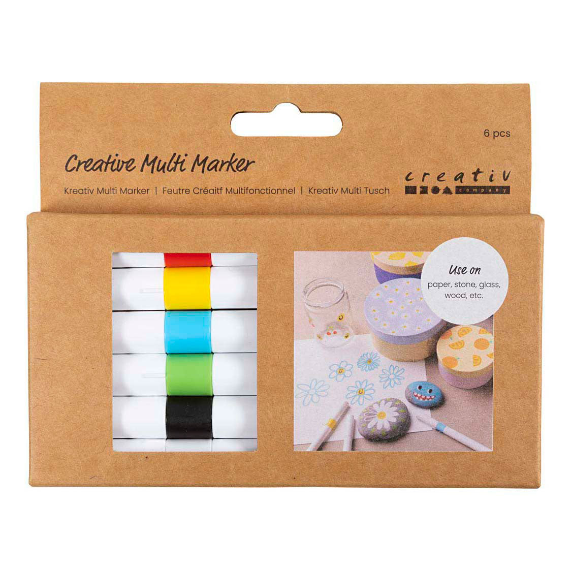 Société Creativ https : www.ccobby.nl creative-multi-marker-line-thickness-4-mm-various-colors-6-piece-1-box