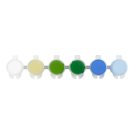 Peinture acrylique Creativ company plus color, harmonie bleu vert, 6x5 ml 1 boîte
