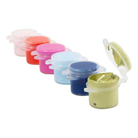 Creativ company plus color peinture acrylique, couleurs fortes, 6x5 ml 1 boîte