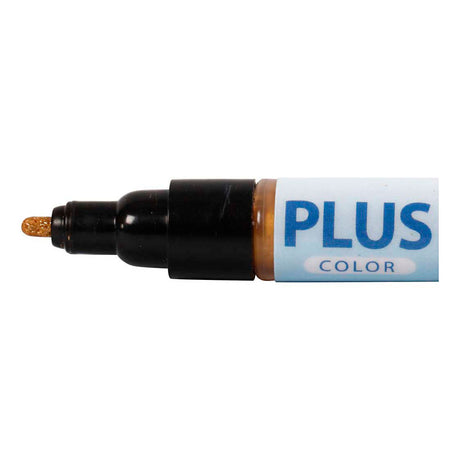 Marqueur de couleur Plus, l : 14,5 cm, largeur de trait 1-2 mm, or, 5,5 ml, 1 pièce