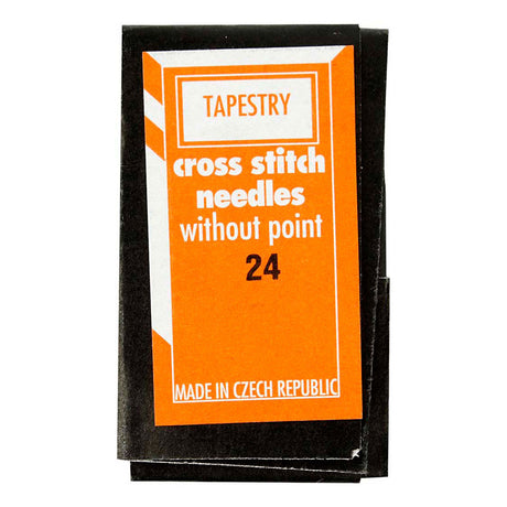 Aiguilles à broder Creativ company, longueur du chas : 6 mm, taille 24, l : 36 mm, sans pointe, 25 pièces 1 boîte