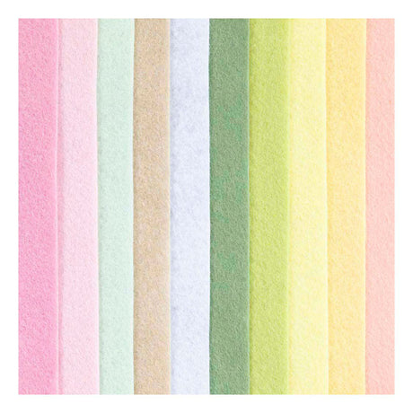 Société créative https : www.ccobby.nl hobbyfelt-a4-sheet-210x297-mm-thickness-2-mm-pastelcolours-10-sheet-1-box
