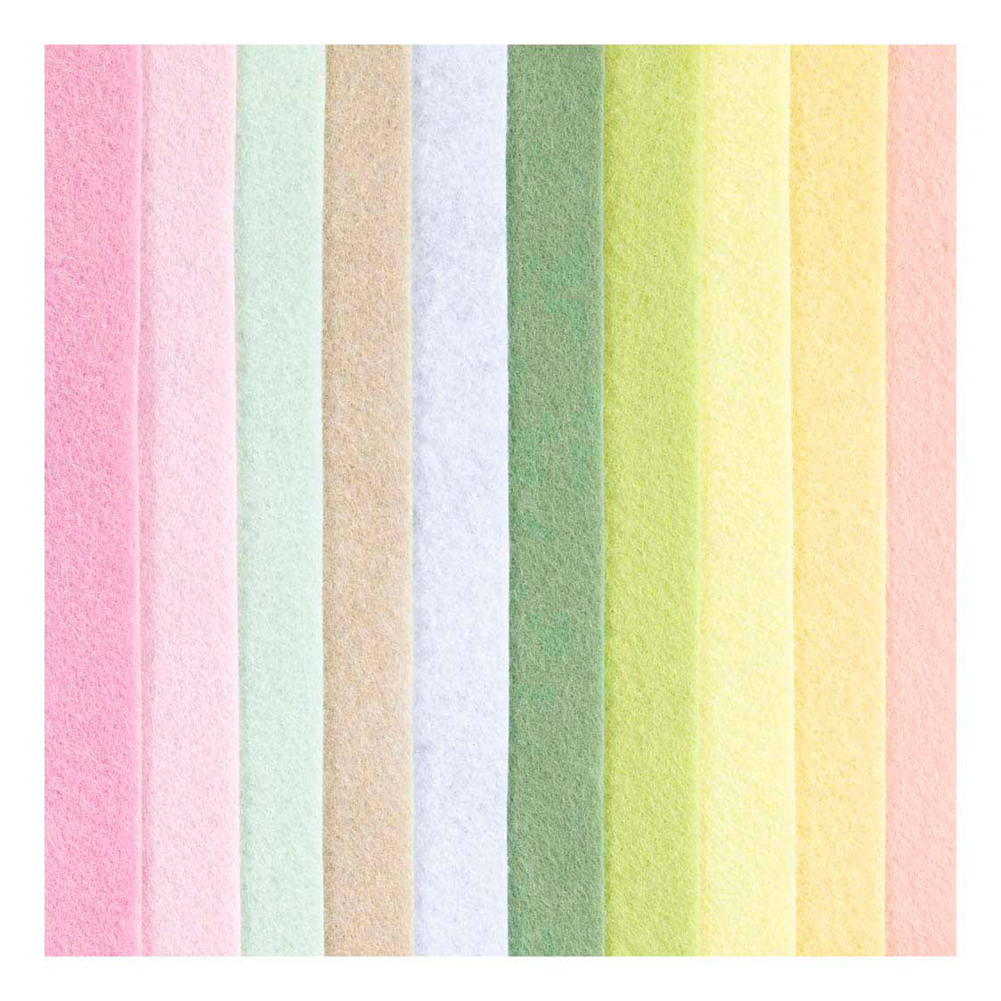 Société créative https : www.ccobby.nl hobbyfelt-a4-sheet-210x297-mm-thickness-2-mm-pastelcolours-10-sheet-1-box